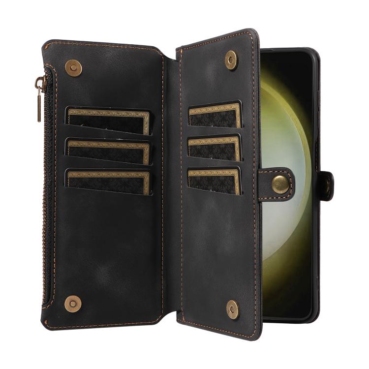 For Samsung Galaxy S24+ 5G Fantasy Multifunctional Zipper Wallet Leather Phone Case
