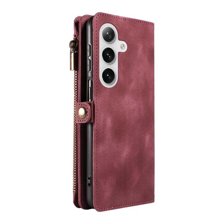 For Samsung Galaxy S24+ 5G Fantasy Multifunctional Zipper Wallet Leather Phone Case