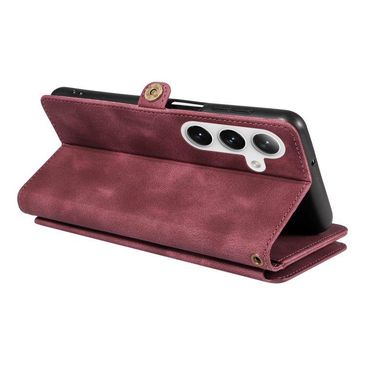 For Samsung Galaxy S24+ 5G Fantasy Multifunctional Zipper Wallet Leather Phone Case