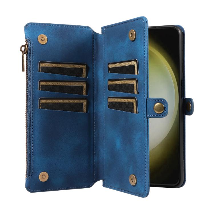 For Samsung Galaxy S24+ 5G Fantasy Multifunctional Zipper Wallet Leather Phone Case