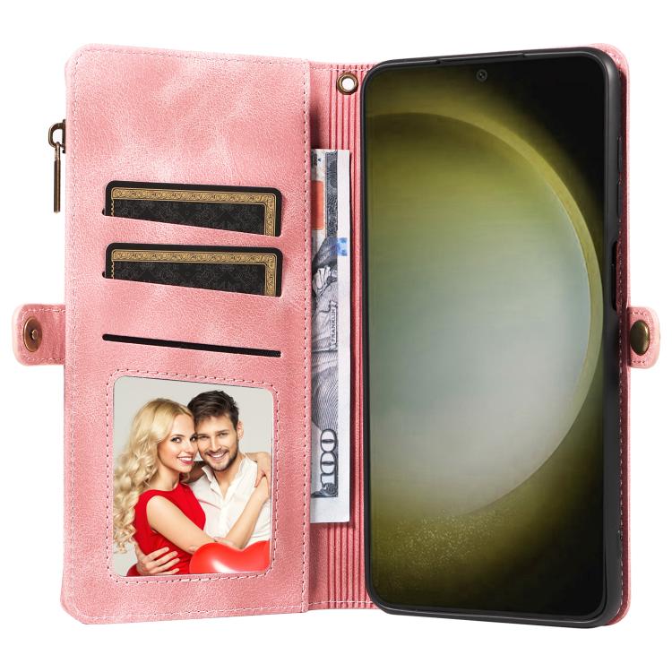 For Samsung Galaxy S24+ 5G Fantasy Multifunctional Zipper Wallet Leather Phone Case