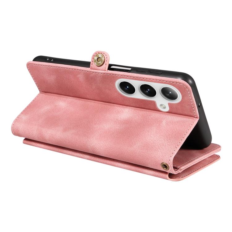 For Samsung Galaxy S24+ 5G Fantasy Multifunctional Zipper Wallet Leather Phone Case