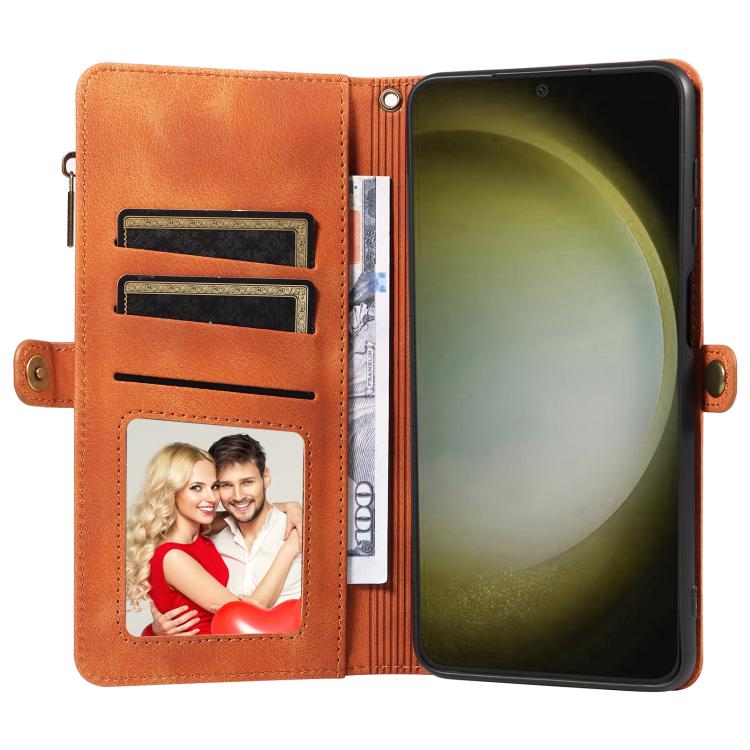 For Samsung Galaxy S24+ 5G Fantasy Multifunctional Zipper Wallet Leather Phone Case