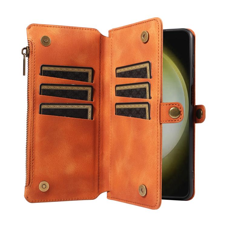 For Samsung Galaxy S24+ 5G Fantasy Multifunctional Zipper Wallet Leather Phone Case