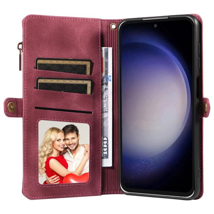 For Samsung Galaxy S23 FE 5G Fantasy Multifunctional Zipper Wallet Leather Phone Case