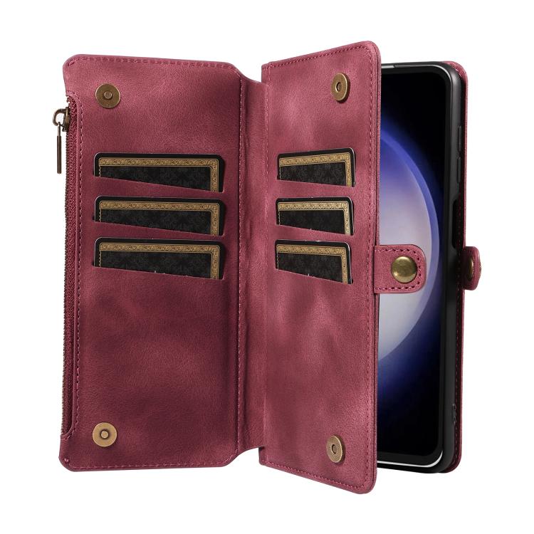 For Samsung Galaxy S23 FE 5G Fantasy Multifunctional Zipper Wallet Leather Phone Case