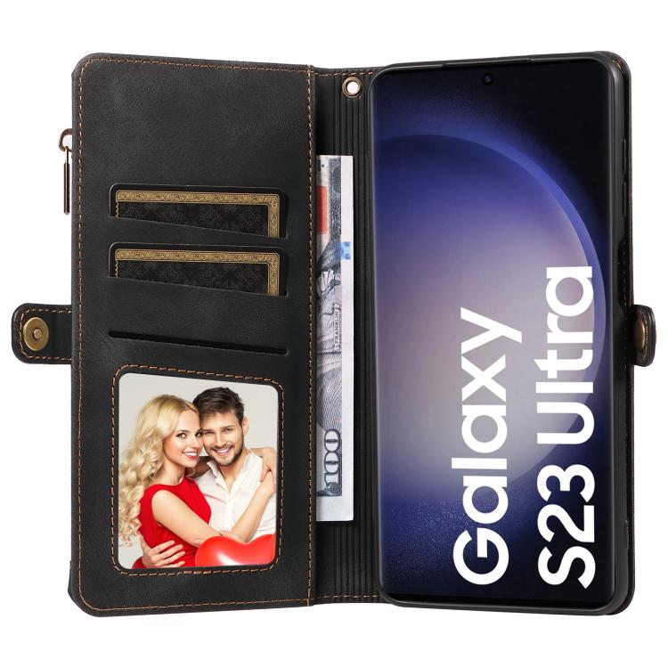 For Samsung Galaxy S23 Ultra 5G Fantasy Multifunctional Zipper Wallet Leather Phone Case