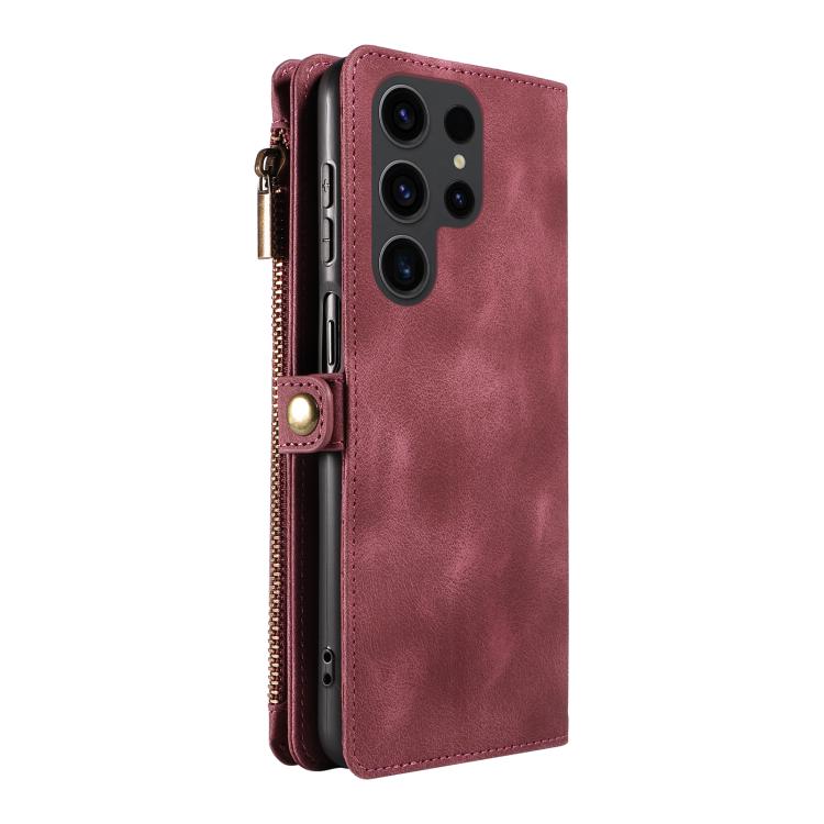 For Samsung Galaxy S23 Ultra 5G Fantasy Multifunctional Zipper Wallet Leather Phone Case