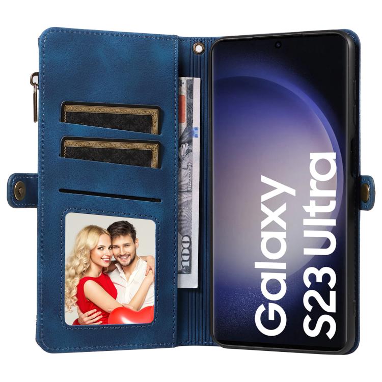For Samsung Galaxy S23 Ultra 5G Fantasy Multifunctional Zipper Wallet Leather Phone Case