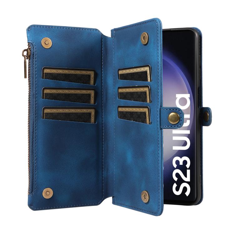 For Samsung Galaxy S23 Ultra 5G Fantasy Multifunctional Zipper Wallet Leather Phone Case