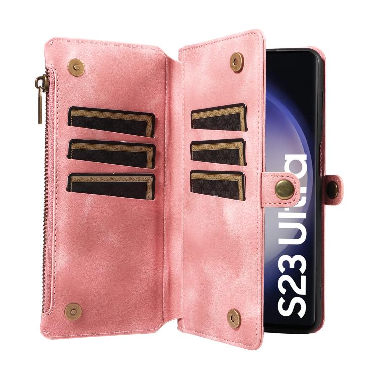 For Samsung Galaxy S23 Ultra 5G Fantasy Multifunctional Zipper Wallet Leather Phone Case
