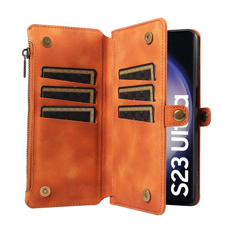 For Samsung Galaxy S23 Ultra 5G Fantasy Multifunctional Zipper Wallet Leather Phone Case