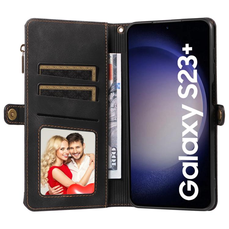 For Samsung Galaxy S23+ 5G Fantasy Multifunctional Zipper Wallet Leather Phone Case
