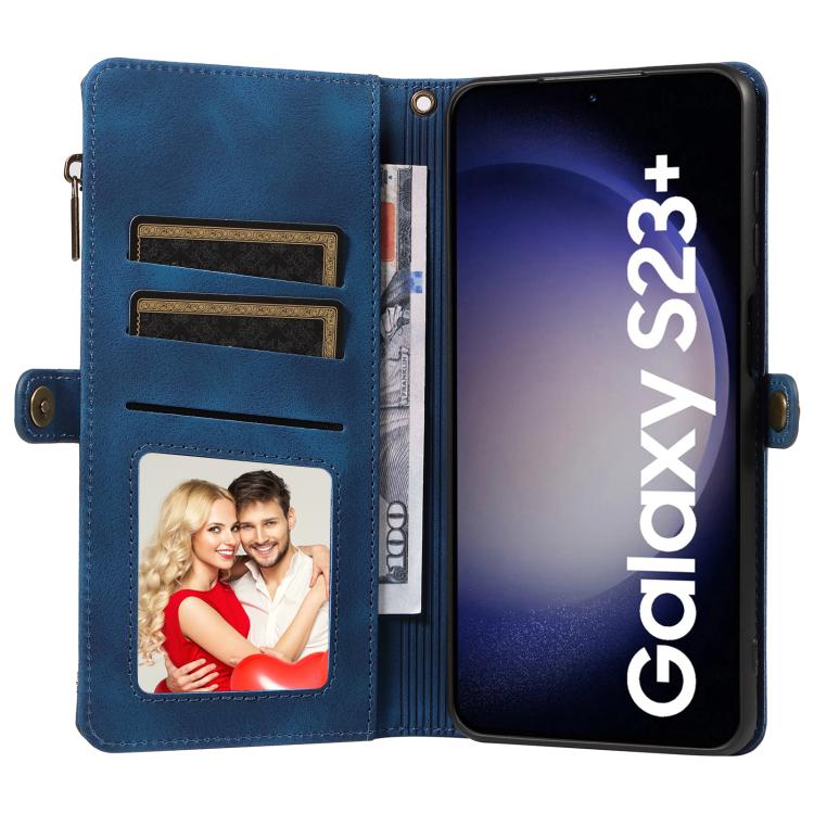 For Samsung Galaxy S23+ 5G Fantasy Multifunctional Zipper Wallet Leather Phone Case