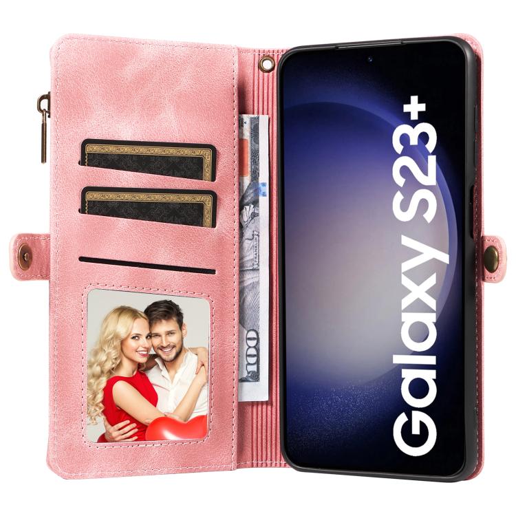 For Samsung Galaxy S23+ 5G Fantasy Multifunctional Zipper Wallet Leather Phone Case