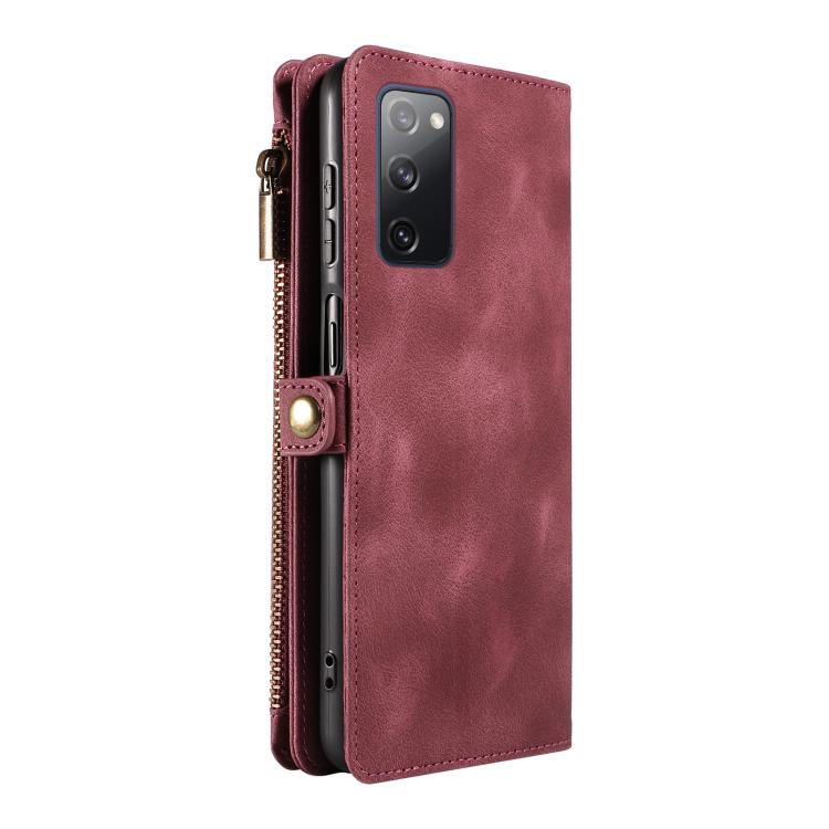 For Samsung Galaxy S20 FE Fantasy Multifunctional Zipper Wallet Leather Phone Case
