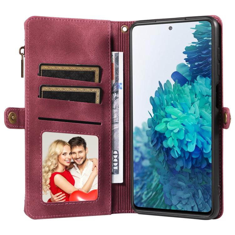 For Samsung Galaxy S20 FE Fantasy Multifunctional Zipper Wallet Leather Phone Case