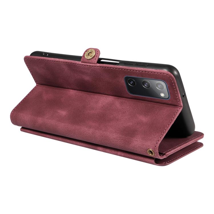 For Samsung Galaxy S20 FE Fantasy Multifunctional Zipper Wallet Leather Phone Case