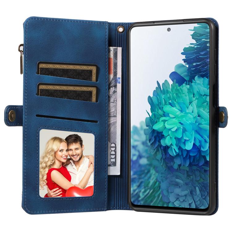 For Samsung Galaxy S20 FE Fantasy Multifunctional Zipper Wallet Leather Phone Case