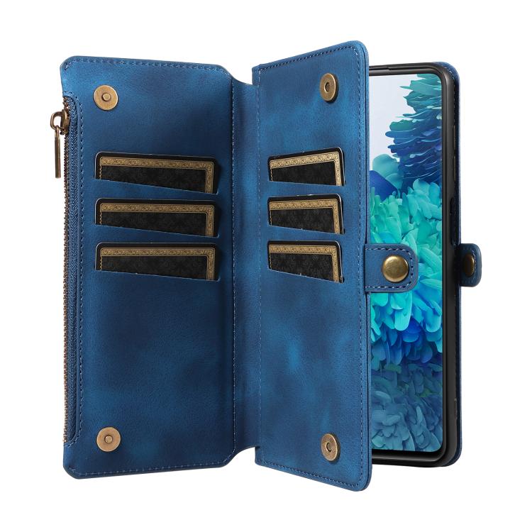 For Samsung Galaxy S20 FE Fantasy Multifunctional Zipper Wallet Leather Phone Case
