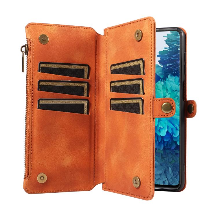 For Samsung Galaxy S20 FE Fantasy Multifunctional Zipper Wallet Leather Phone Case