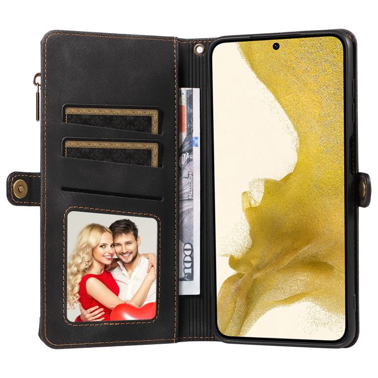 For Samsung Galaxy S22 Ultra 5G Fantasy Multifunctional Zipper Wallet Leather Phone Case