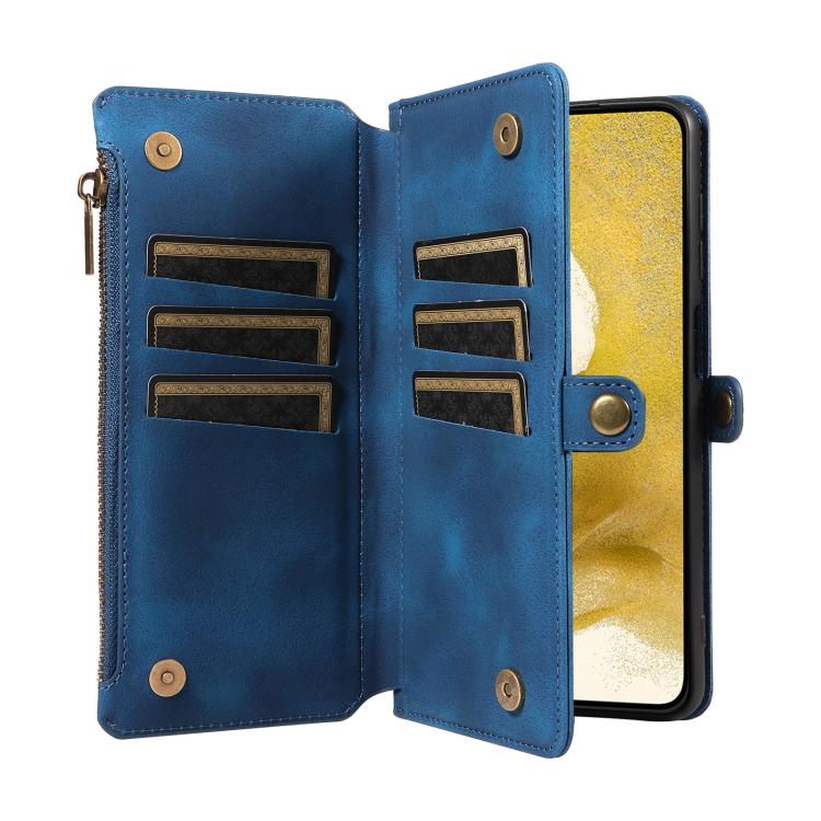 For Samsung Galaxy S22 Ultra 5G Fantasy Multifunctional Zipper Wallet Leather Phone Case