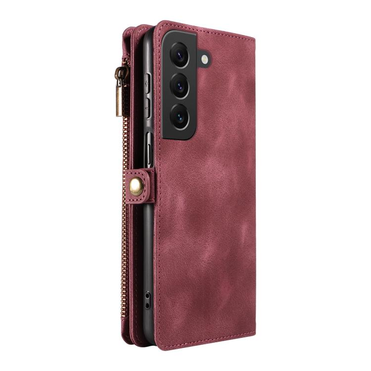 For Samsung Galaxy S22+ 5G Fantasy Multifunctional Zipper Wallet Leather Phone Case
