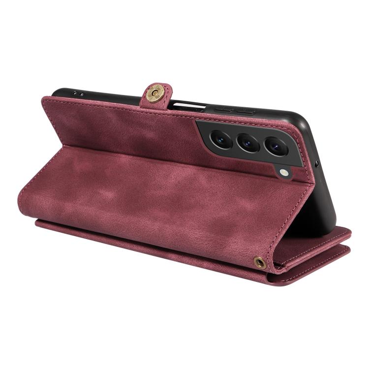 For Samsung Galaxy S22+ 5G Fantasy Multifunctional Zipper Wallet Leather Phone Case
