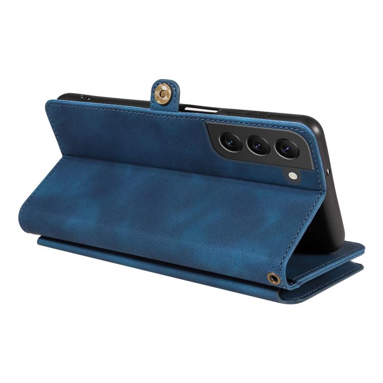 For Samsung Galaxy S22+ 5G Fantasy Multifunctional Zipper Wallet Leather Phone Case