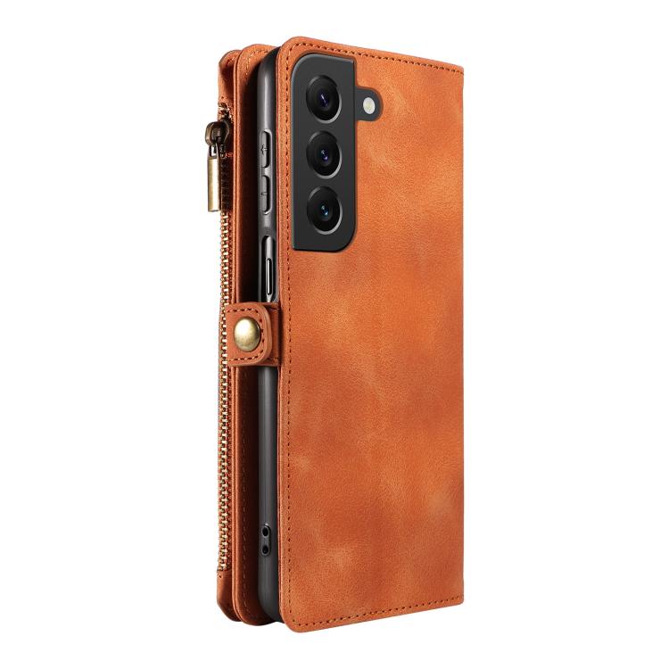 For Samsung Galaxy S22+ 5G Fantasy Multifunctional Zipper Wallet Leather Phone Case