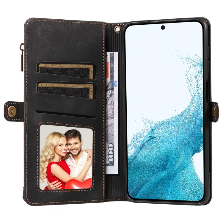 For Samsung Galaxy S22 5G Fantasy Multifunctional Zipper Wallet Leather Phone Case