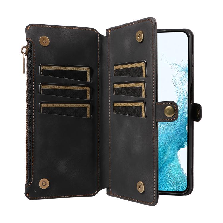 For Samsung Galaxy S22 5G Fantasy Multifunctional Zipper Wallet Leather Phone Case