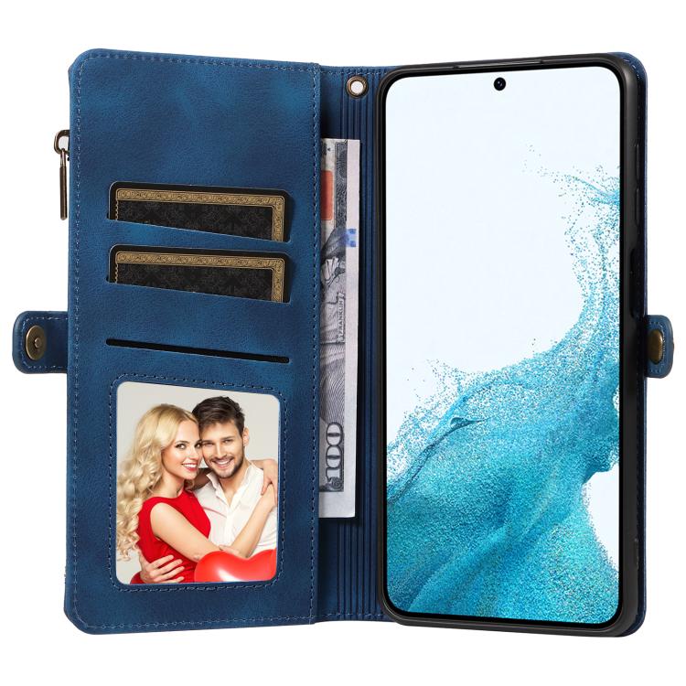 For Samsung Galaxy S22 5G Fantasy Multifunctional Zipper Wallet Leather Phone Case