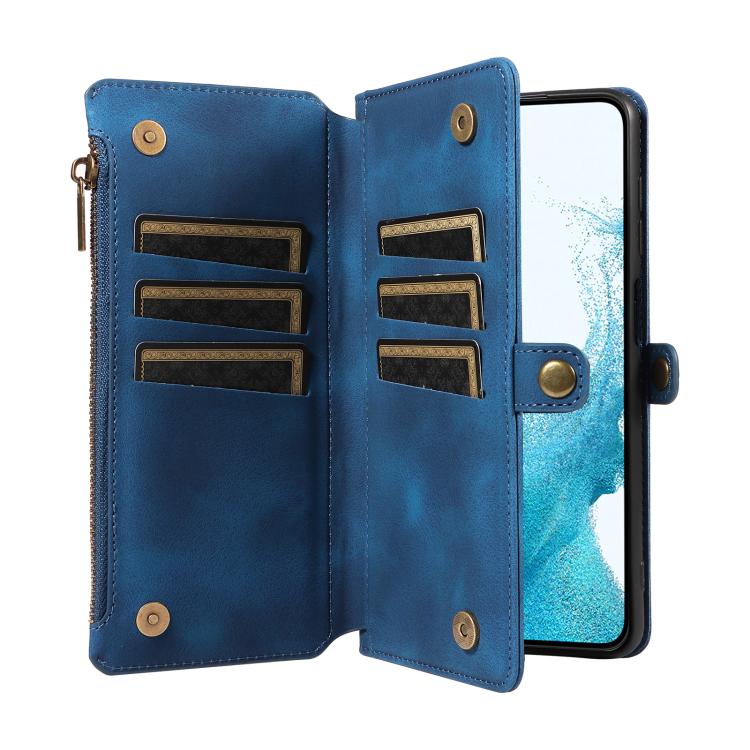 For Samsung Galaxy S22 5G Fantasy Multifunctional Zipper Wallet Leather Phone Case