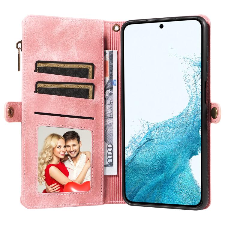 For Samsung Galaxy S22 5G Fantasy Multifunctional Zipper Wallet Leather Phone Case