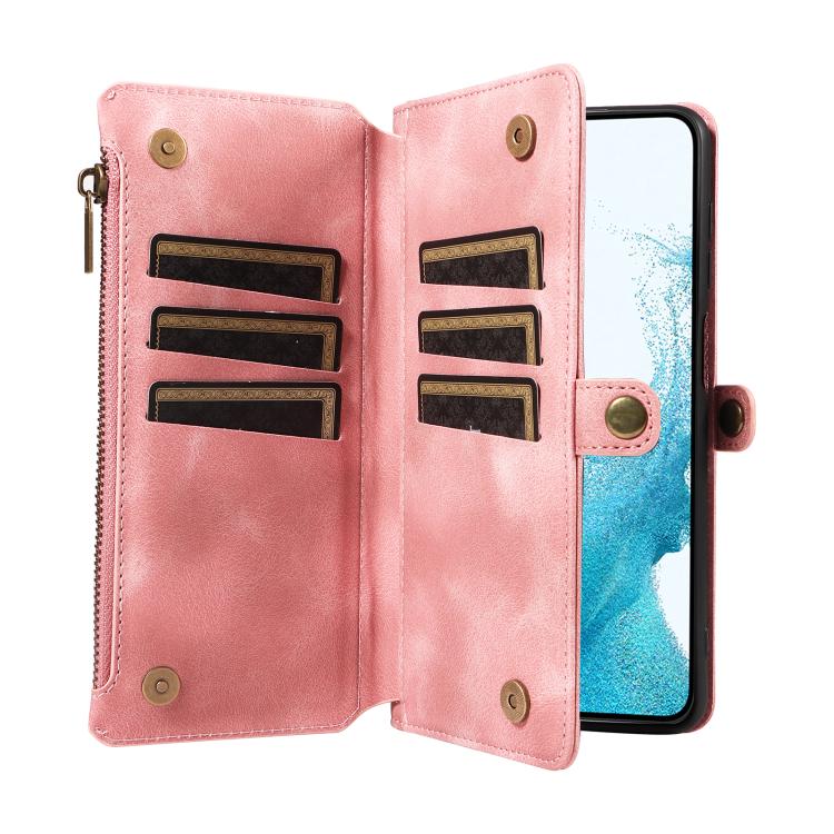 For Samsung Galaxy S22 5G Fantasy Multifunctional Zipper Wallet Leather Phone Case