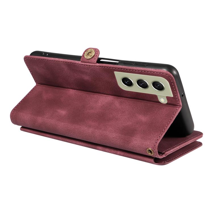For Samsung Galaxy S21 FE 5G Fantasy Multifunctional Zipper Wallet Leather Phone Case