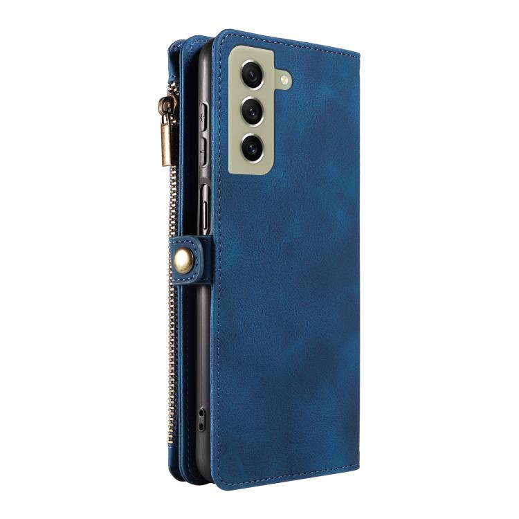 For Samsung Galaxy S21 FE 5G Fantasy Multifunctional Zipper Wallet Leather Phone Case