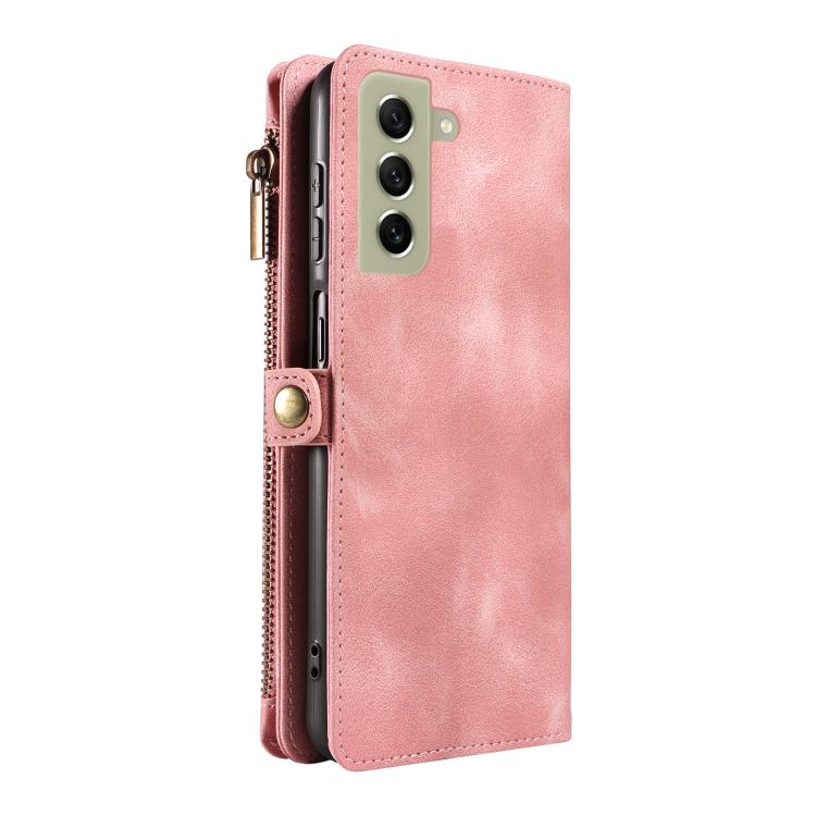 For Samsung Galaxy S21 FE 5G Fantasy Multifunctional Zipper Wallet Leather Phone Case