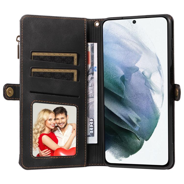 For Samsung Galaxy S21 5G Fantasy Multifunctional Zipper Wallet Leather Phone Case