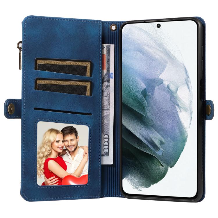 For Samsung Galaxy S21 5G Fantasy Multifunctional Zipper Wallet Leather Phone Case