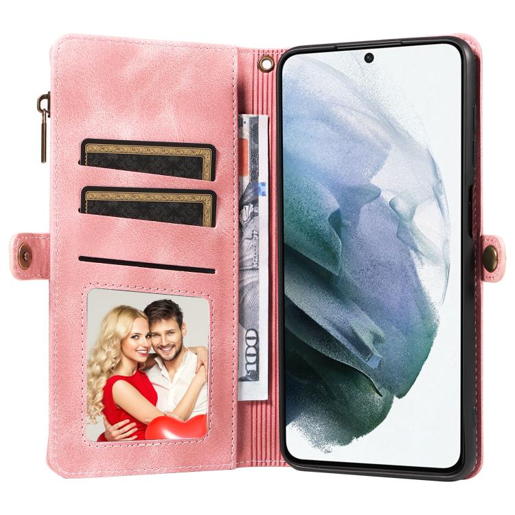 For Samsung Galaxy S21 5G Fantasy Multifunctional Zipper Wallet Leather Phone Case