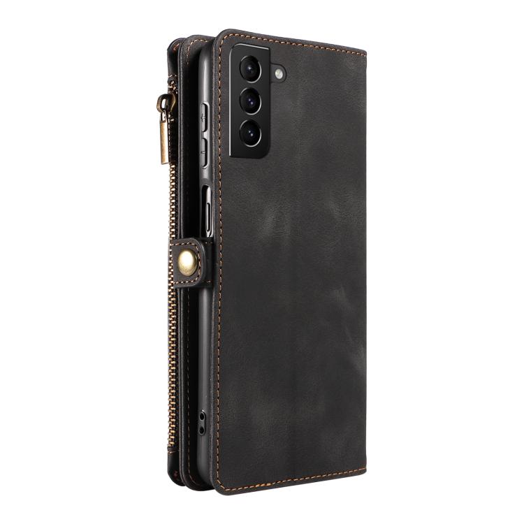For Samsung Galaxy S21+ 5G Fantasy Multifunctional Zipper Wallet Leather Phone Case