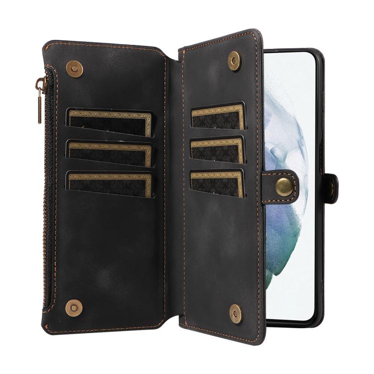 For Samsung Galaxy S21+ 5G Fantasy Multifunctional Zipper Wallet Leather Phone Case