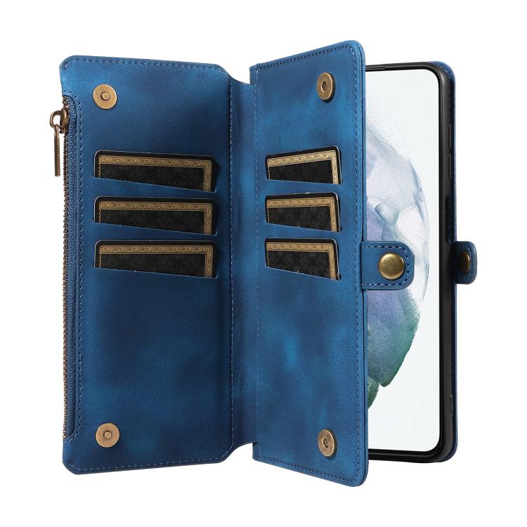 For Samsung Galaxy S21+ 5G Fantasy Multifunctional Zipper Wallet Leather Phone Case
