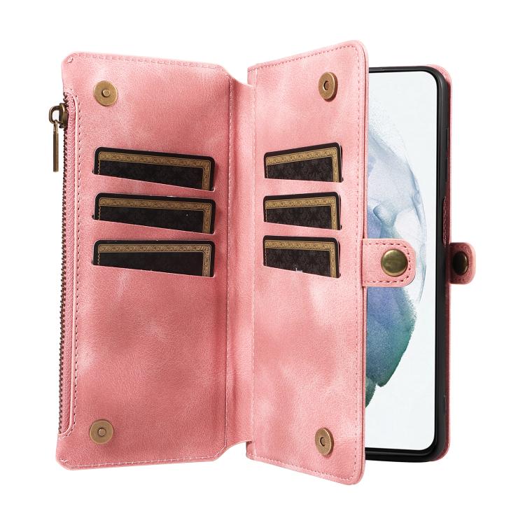 For Samsung Galaxy S21+ 5G Fantasy Multifunctional Zipper Wallet Leather Phone Case