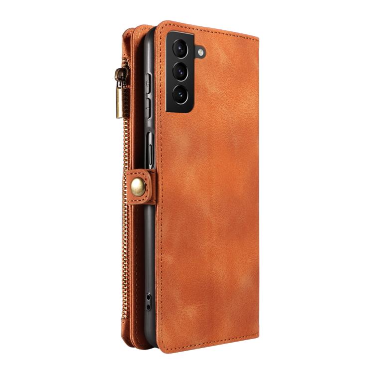 For Samsung Galaxy S21+ 5G Fantasy Multifunctional Zipper Wallet Leather Phone Case