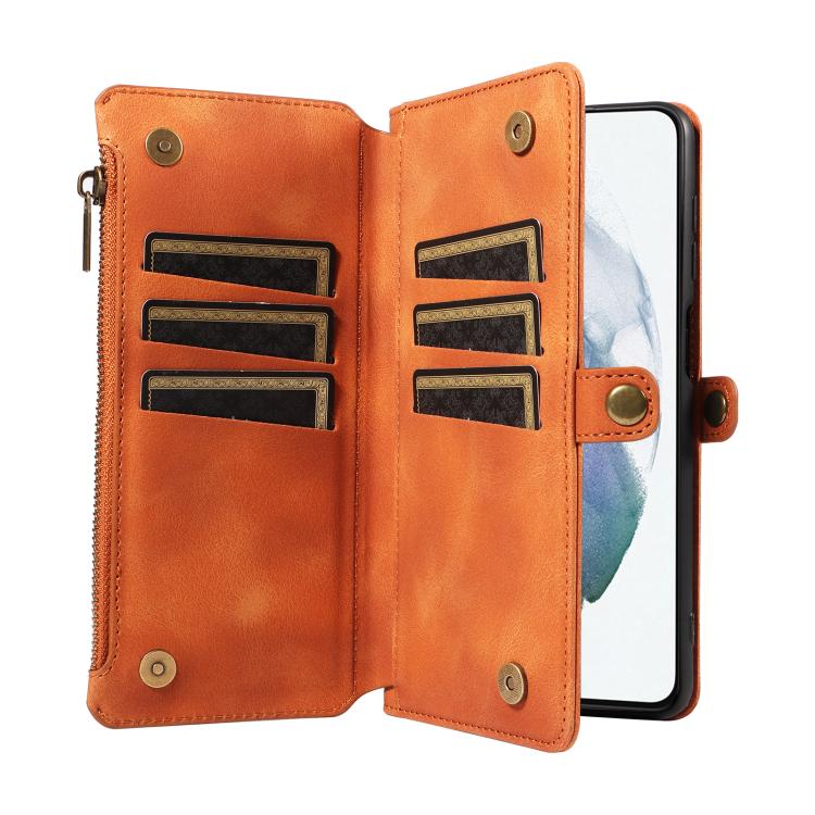 For Samsung Galaxy S21+ 5G Fantasy Multifunctional Zipper Wallet Leather Phone Case