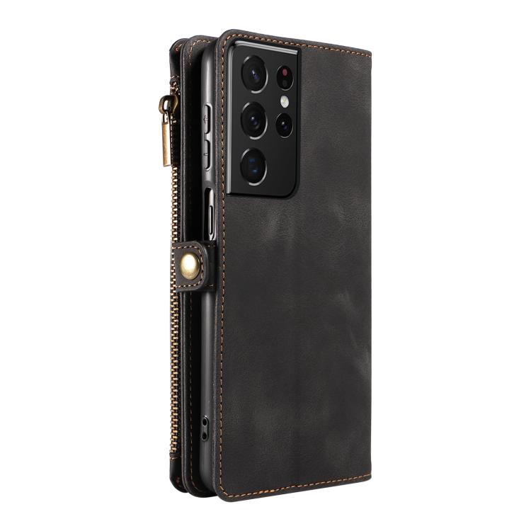 For Samsung Galaxy S21 Ultra 5G Fantasy Multifunctional Zipper Wallet Leather Phone Case